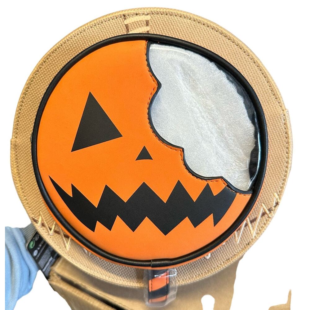 Loungefly Trick r Treat Sam Lollipop Crossbody Bag Circle Purse Burlap NEW